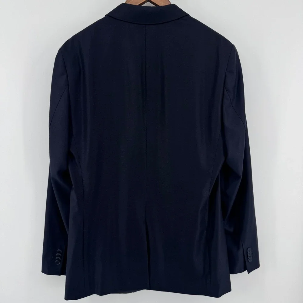 Banana Republic Reda Flexo Blazer Mens 40R Navy Blue Tailored Slim Fit Italian